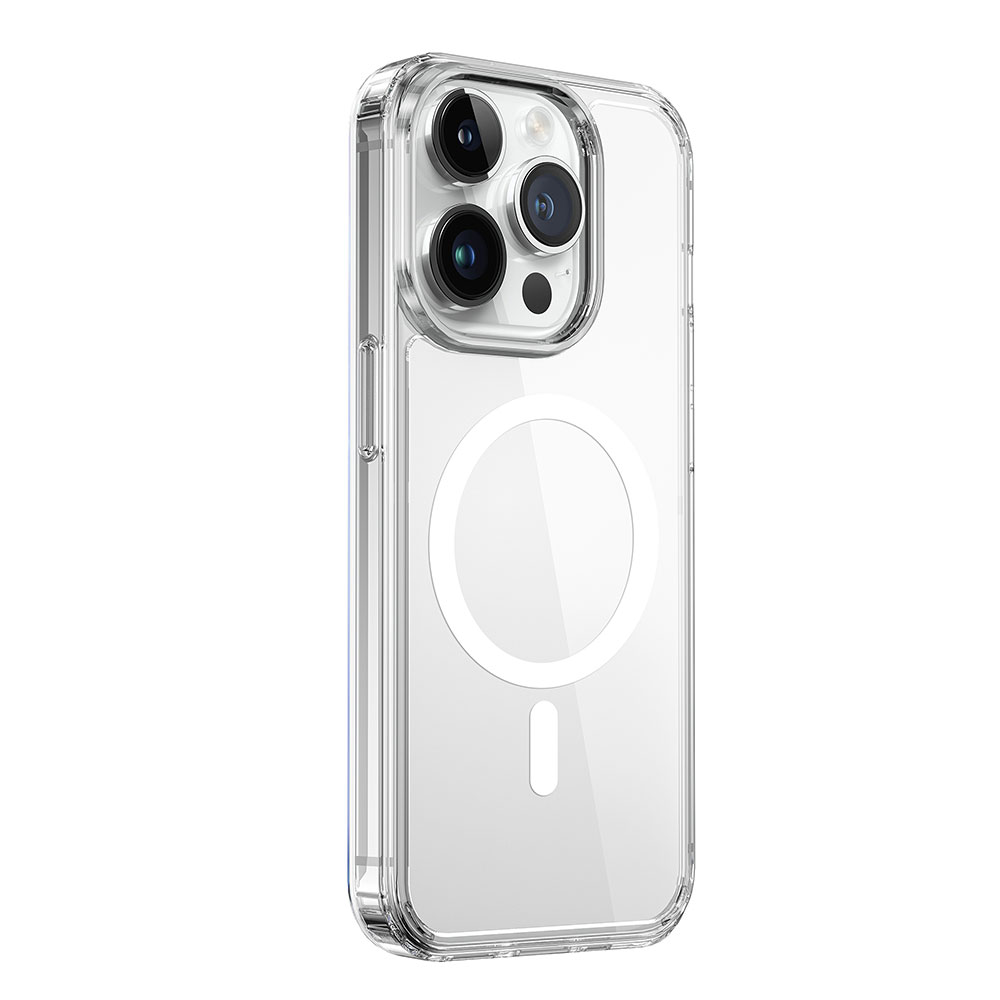 Apple iPhone 15 Pro Max Uyumlu Kılıf Wiwu MCC-101 Magnetic Crystal Sert PC Kapak