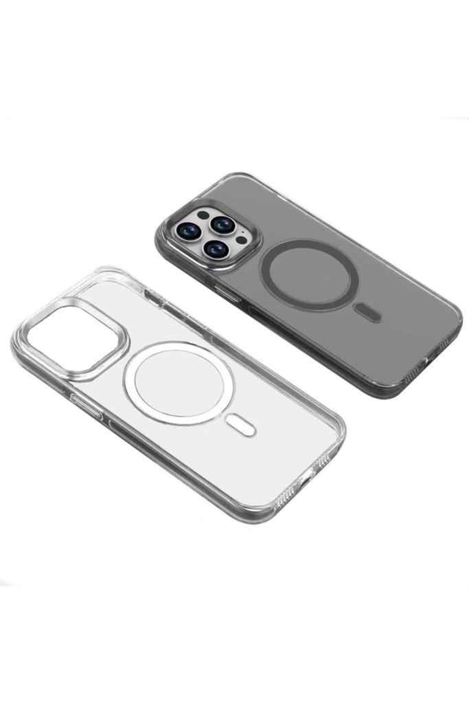 Apple iPhone 15 Pro Uyumlu Kılıf Zore Wireless Şarj Özellikli Şeffaf Efsane Kapak