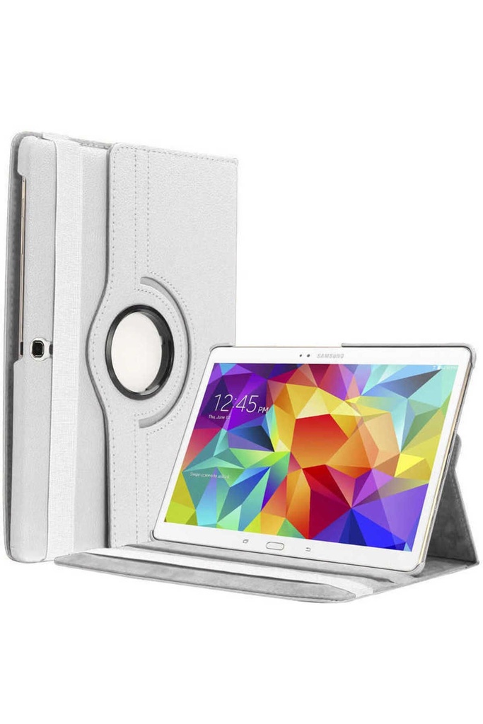 [RNZ-TA10974] Samsung Galaxy Tab S3 9.7 T820 Uyumlu Zore Dönebilen Standlı Kılıf (Beyaz)