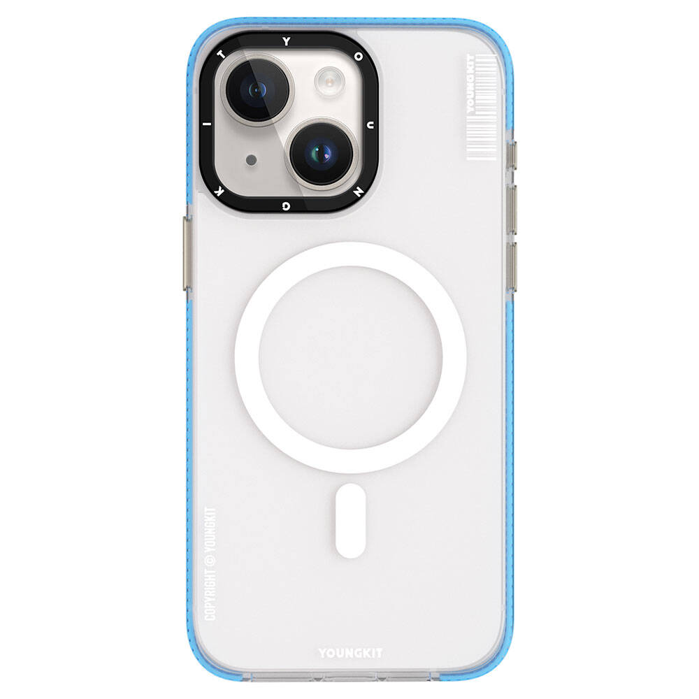 Apple iPhone 15 Uyumlu Kılıf M-safe Şarj Özellikli Youngkit Jiansha Serisi Kapak