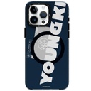 Apple iPhone 15 Pro Max Uyumlu Kılıf M-safe Şarj Özellikli Youngkit Binfen Serisi Yazı Temalı Kapak