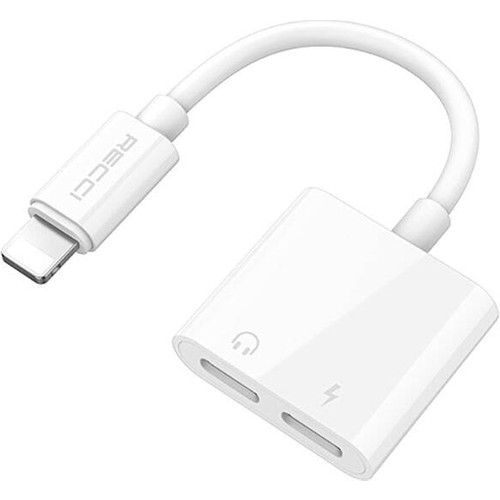 Recci RDS-A01 Lightning 2in1 Şarj ve Ses Adaptörü