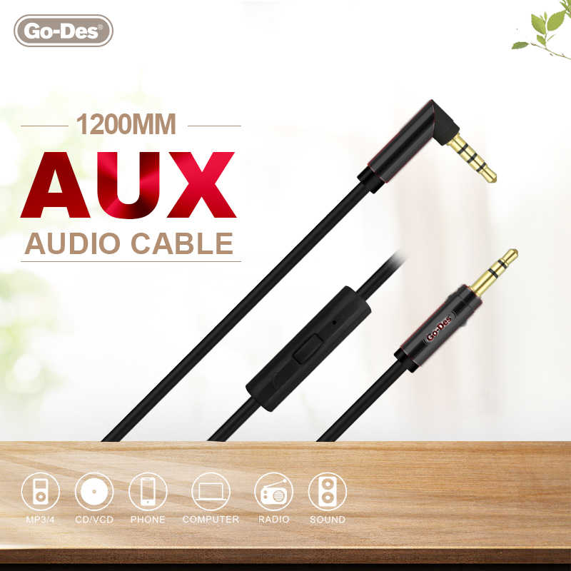 [RNZ-TA28815] Go Des GAC-207 Aux Audio Kablo (Siyah)