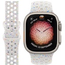 Apple Watch 44mm Uyumlu Kordon Silikon Esnek Yumuşak Delikli Spor KRD-02 Kayış