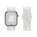 Apple Watch 38mm Uyumlu Kordon Silikon Esnek Yumuşak Delikli Spor KRD-02 Kayış