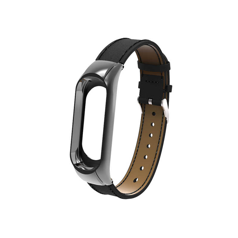 Xiaomi Mi Band 4 Uyumlu KRD-07 Deri Kordon