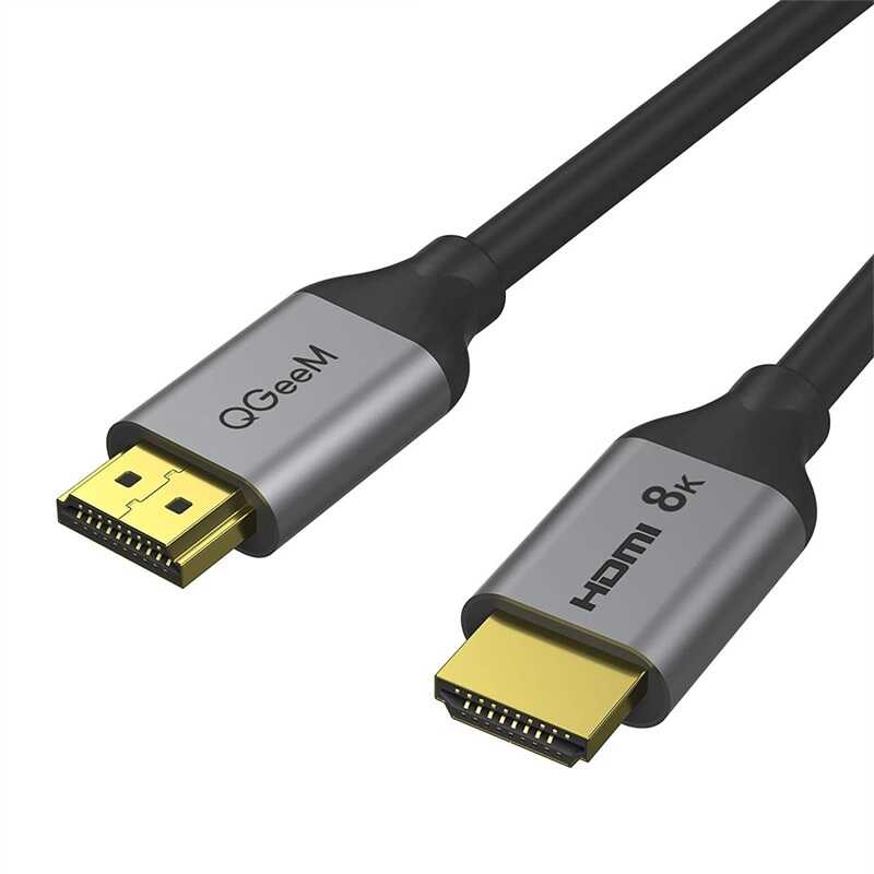 [RNZ-TA56970] Qgeem QG-AV17 Görüntü ve Ses Aktarıcı HDMI Kablo 2.1 Versiyon 8K HD Kalite 48Gbps 4.57 metre