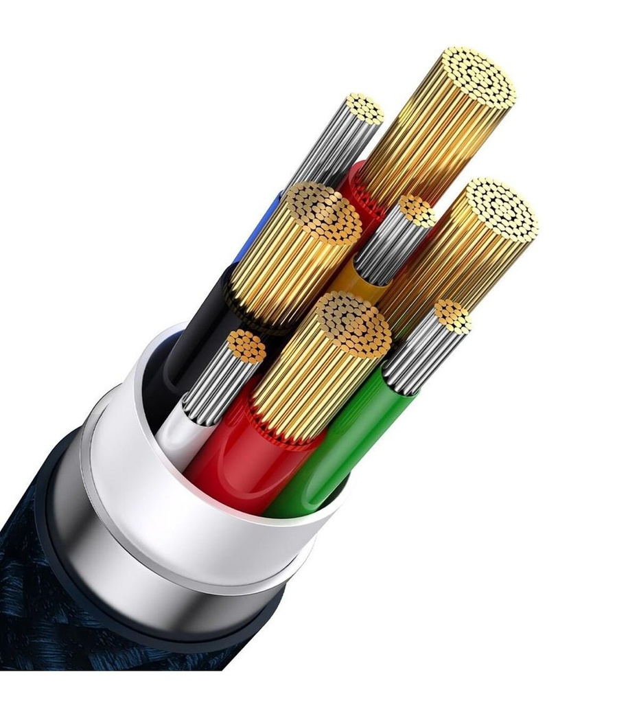 Baseus Flash Series 100W Ultra Hızlı Telefon Tablet Macbook Çoklu 3 in 1 Şarj Kablosu 120cm