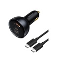 Baseus Qualcomm 5.0 Mega Hızlı Şarj 160W Type-C +USB Multi Port Araç Çakmaklık Şarj Aleti