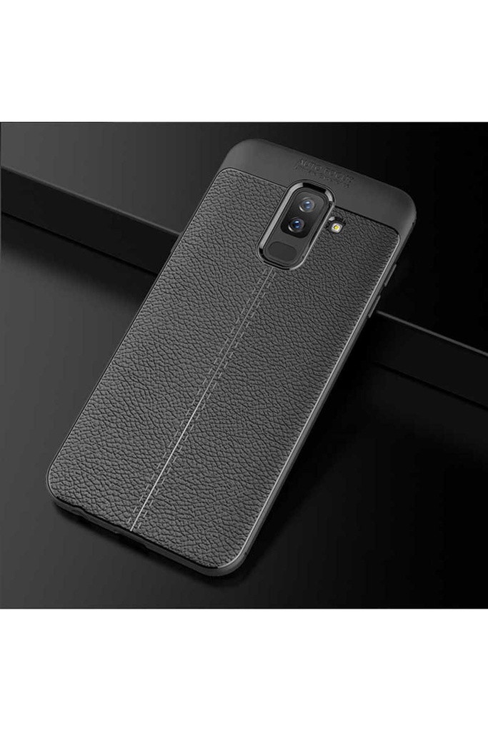 [RNZ-TA11387] Samsung Galaxy A6 Plus 2018 Uyumlu Kılıf Zore Niss Silikon Kapak (Siyah)