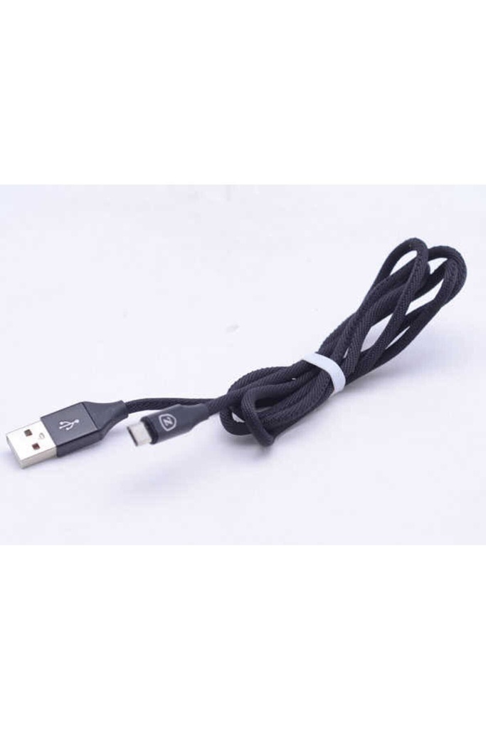 [RNZ-TA11413] Zore Metal Uçlu 8600 Micro Usb Kablo (Siyah)