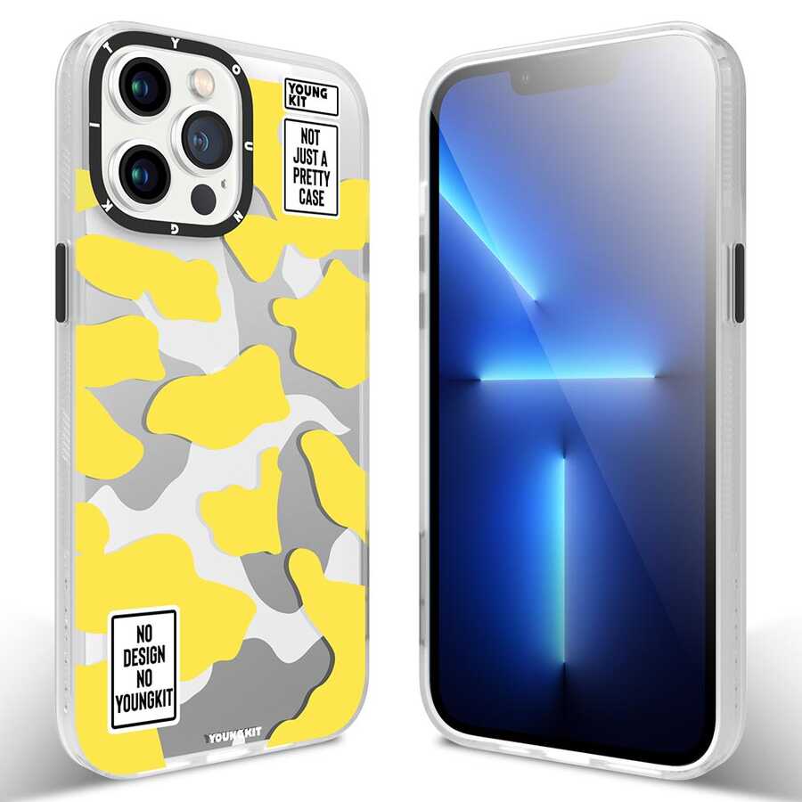 Apple iPhone 12 Pro Max Uyumlu Kılıf YoungKit Kamuflaj Serisi Kapak