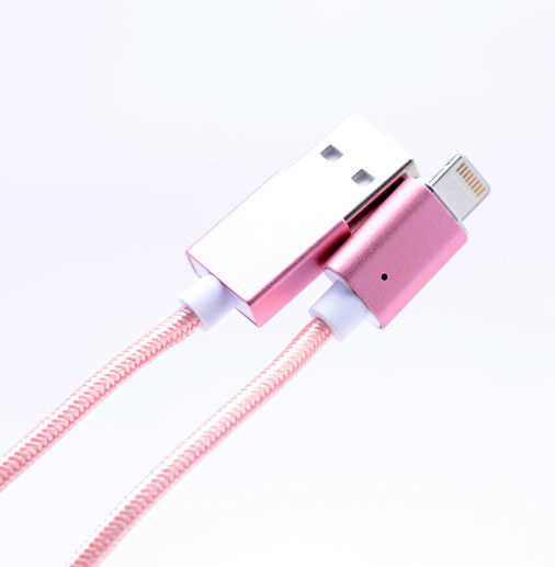 [RNZ-TA11421] Zore Metal Manyetic Uçlu Lightning Usb Kablo (Siyah)