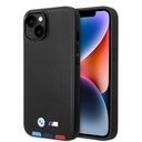 Apple iPhone 14 Uyumlu Kılıf BMW M-safe Şarj Özellikli PU Deri 3 Renkli Logolu Dizayn Kapak