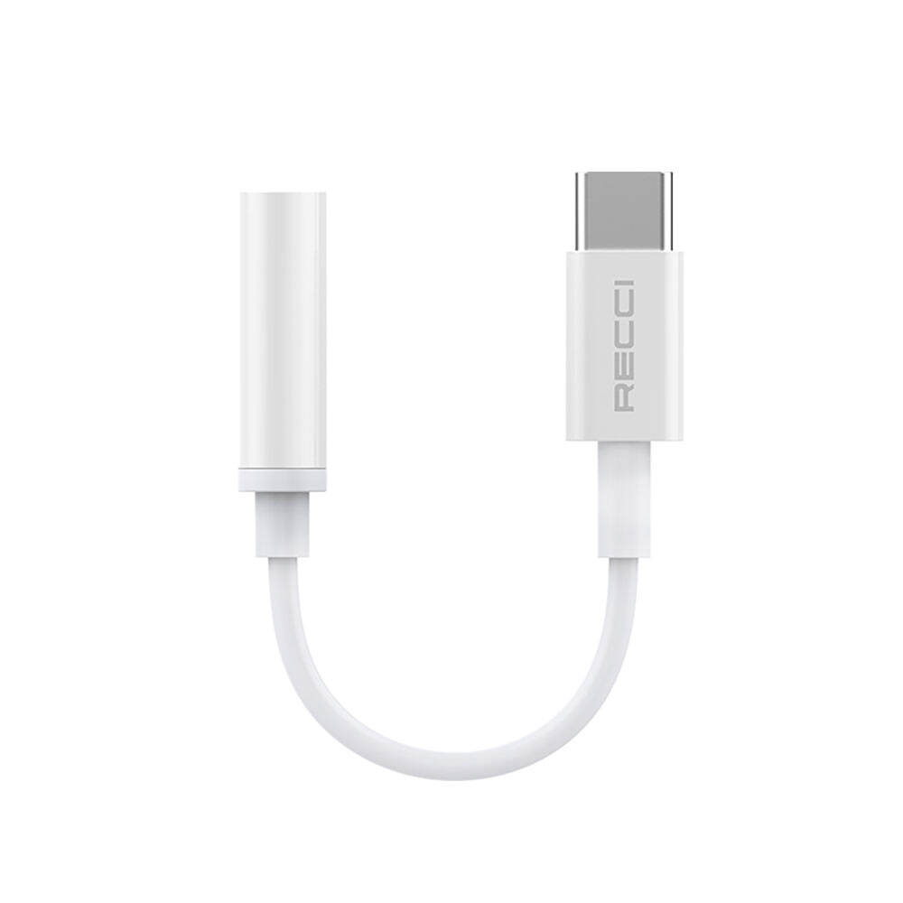 [ZTA94215] Recci RDS-A03 3.5mm to Type-C Audio Kablo