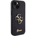 Apple iPhone 15 Uyumlu Kılıf Guess Orjinal Lisanslı 4G Büyük Metal Logolu Glitter Kapak