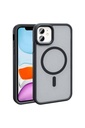 Apple iPhone 11 Uyumlu Kılıf M-safe Şarj Özellikli Mat Arka Yüzey Zore Sio Kapak