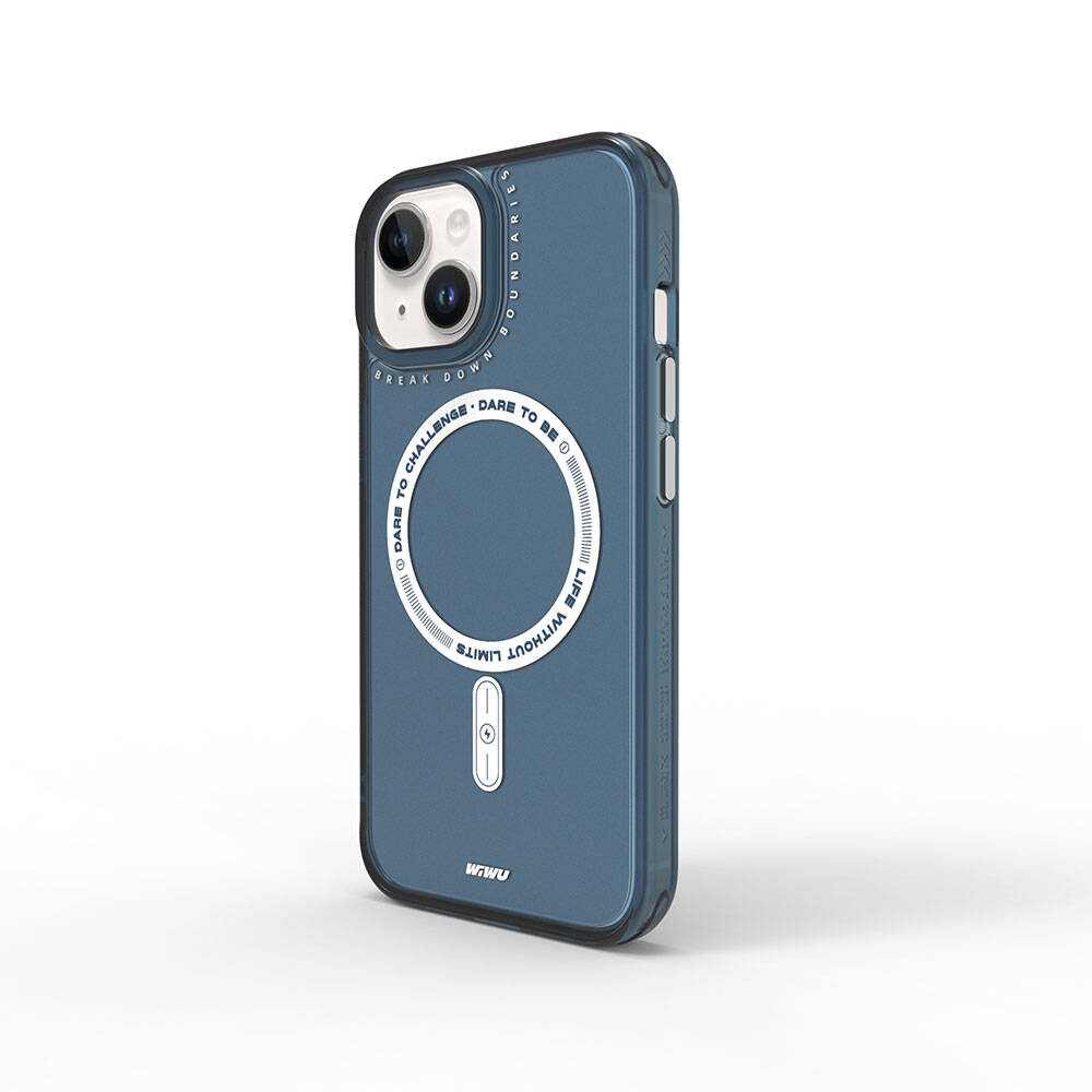 Apple iPhone 15 Uyumlu Kılıf M-safe Şarj Özellikli Wiwu Basic Color J Serisi Kapak