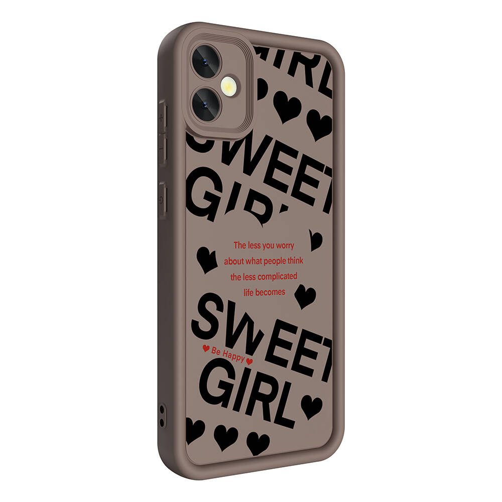 [RNZ-TA105688] Samsung Galaxy A05 Uyumlu Kılıf Kamera Korumalı Baskılı Arka Yüzey Zore Klas Kapak (Siyah)