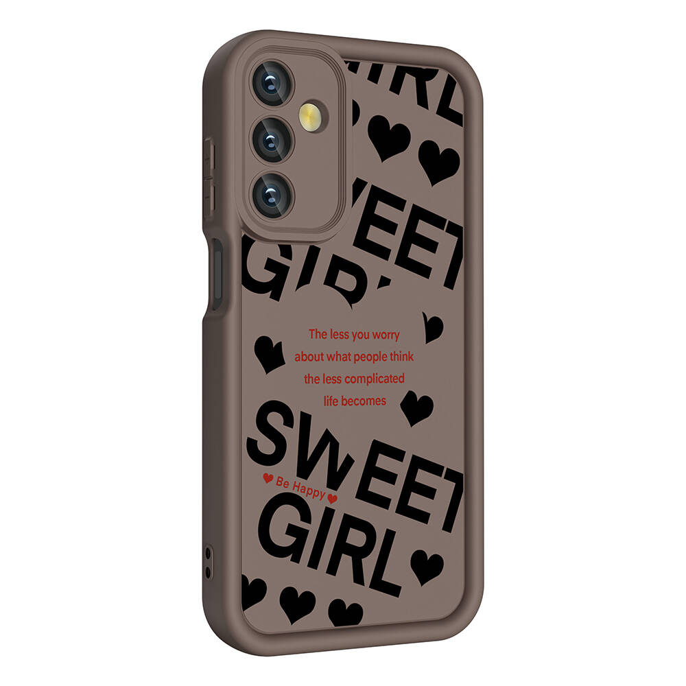 Samsung Galaxy A15 Uyumlu Kılıf Kamera Korumalı Baskılı Arka Yüzey Zore Klas Kapak