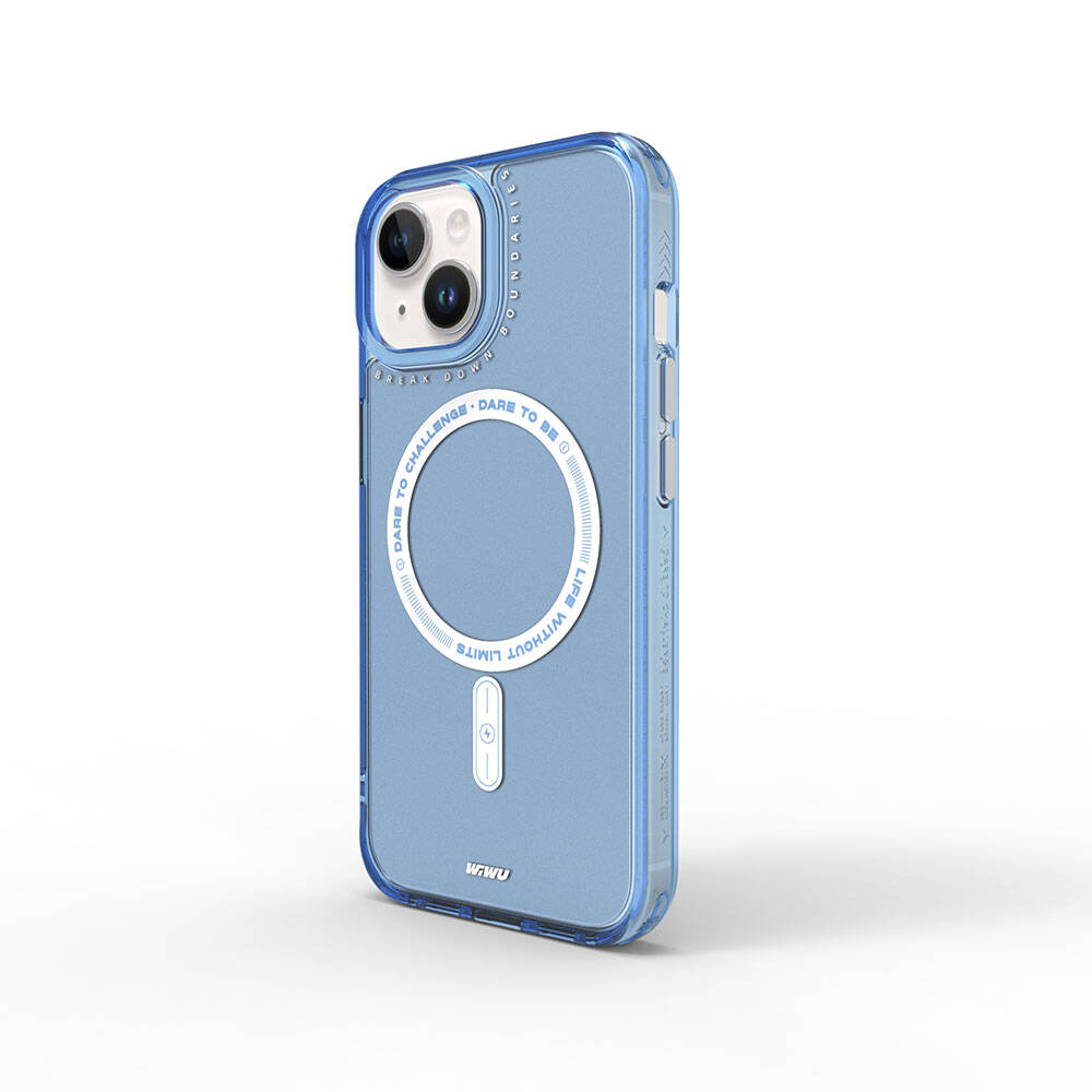 Apple iPhone 15 Uyumlu Kılıf M-safe Şarj Özellikli Wiwu Basic Color J Serisi Kapak