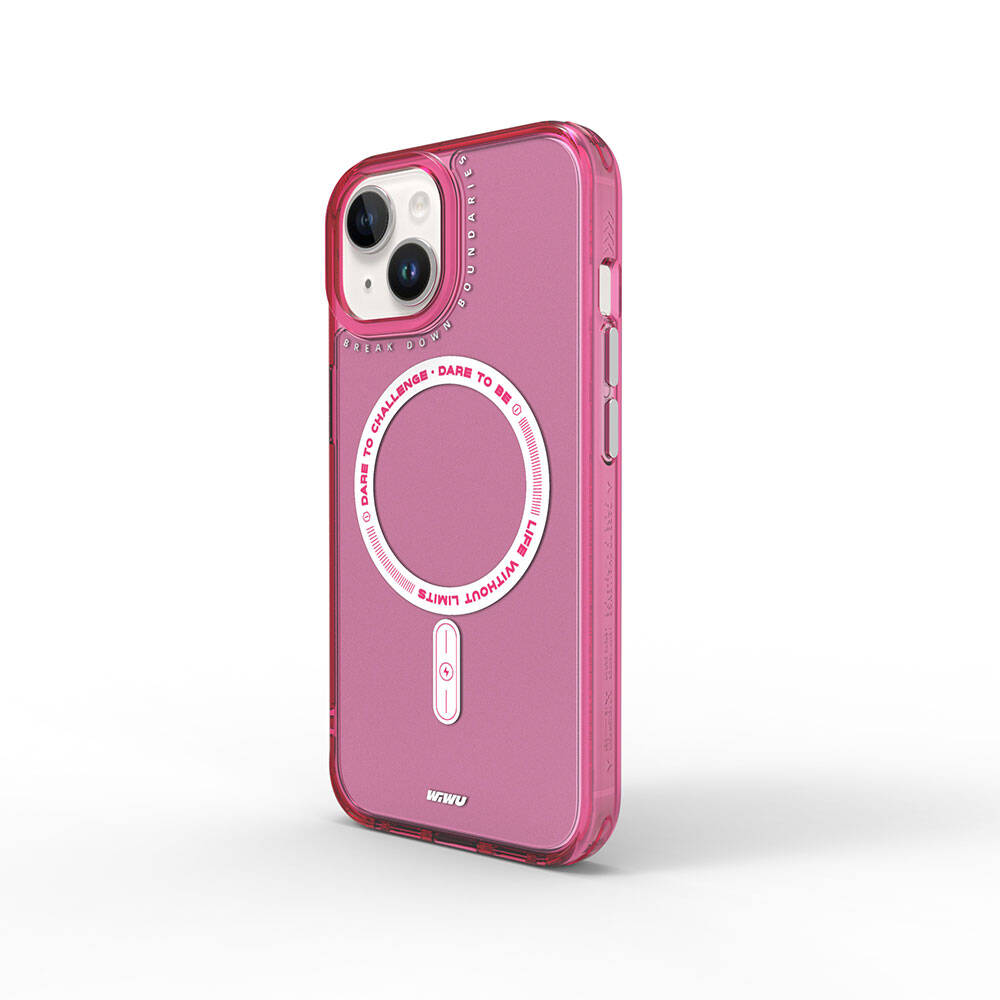 Apple iPhone 15 Uyumlu Kılıf M-safe Şarj Özellikli Wiwu Basic Color J Serisi Kapak