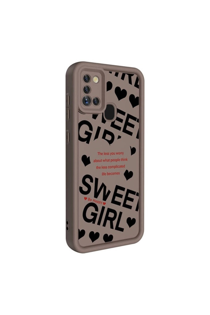 Samsung Galaxy A21S Uyumlu Kılıf Kamera Korumalı Baskılı Arka Yüzey Zore Klas Kapak