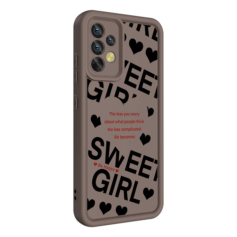 Samsung Galaxy A32 4G Uyumlu Kılıf Kamera Korumalı Baskılı Arka Yüzey Zore Klas Kapak