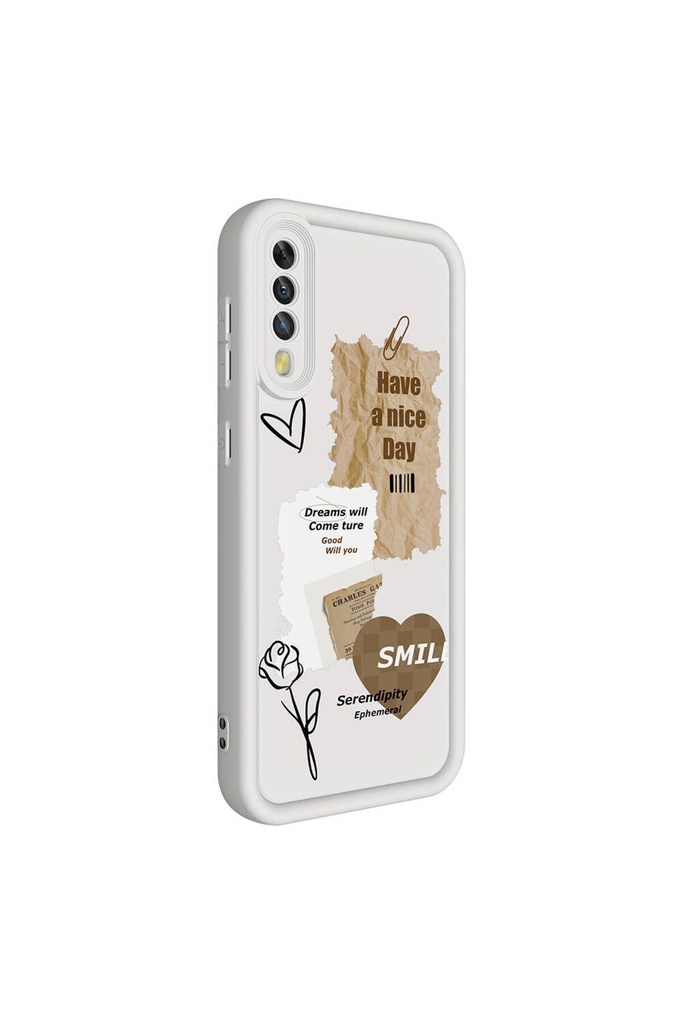 Samsung Galaxy A50 Uyumlu Kılıf Kamera Korumalı Baskılı Arka Yüzey Zore Klas Kapak