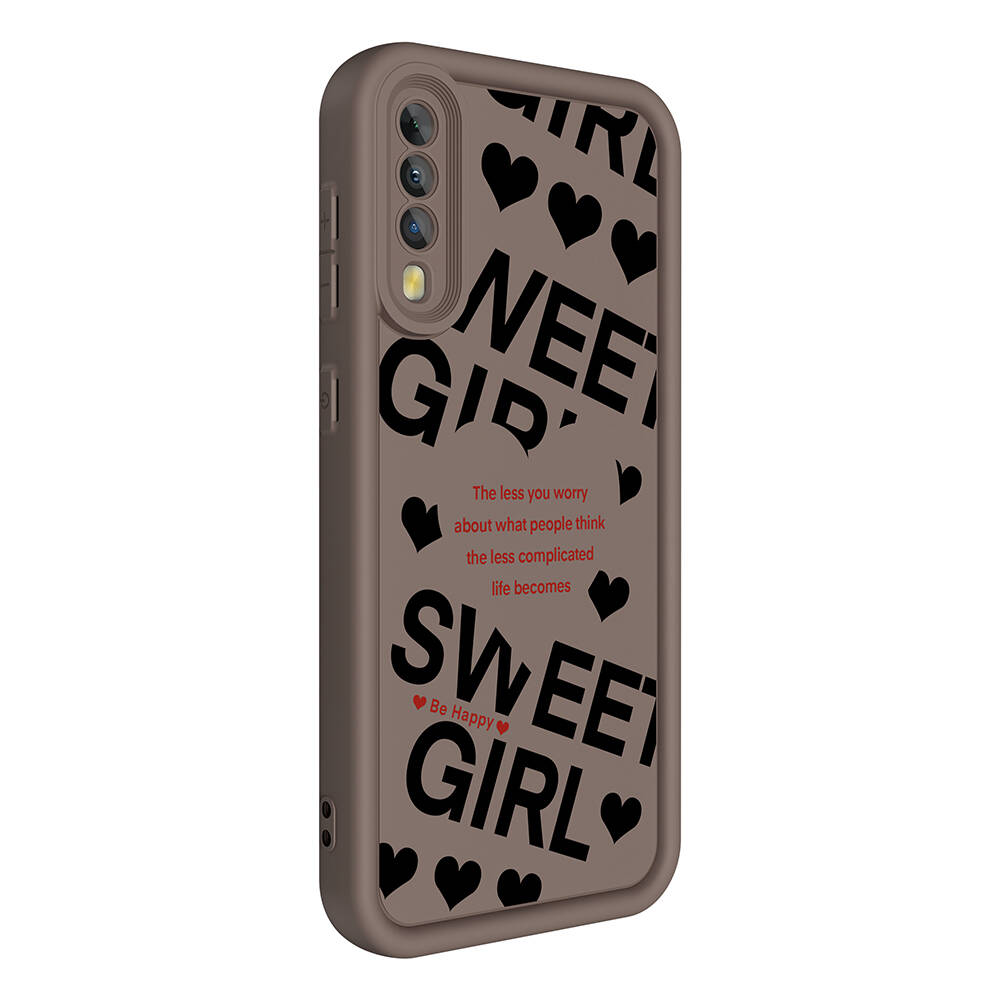 Samsung Galaxy A70 Uyumlu Kılıf Kamera Korumalı Baskılı Arka Yüzey Zore Klas Kapak