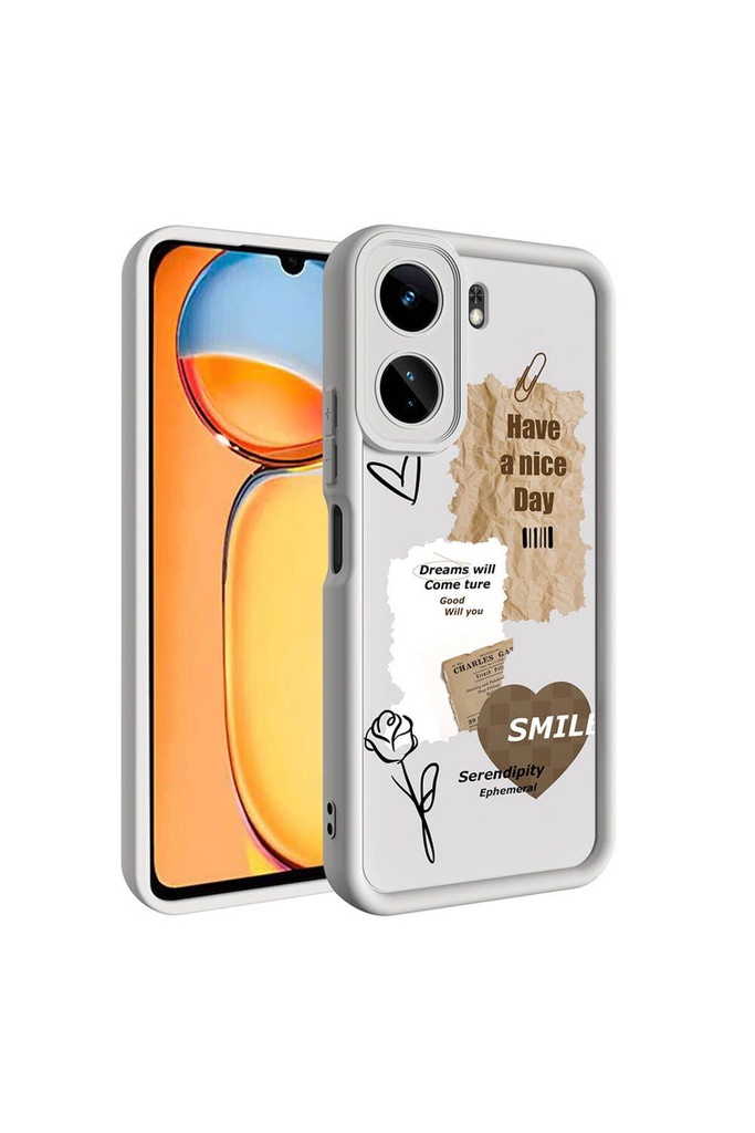 Xiaomi Redmi 13C Uyumlu Kılıf Kamera Korumalı Baskılı Arka Yüzey Zore Klas Kapak
