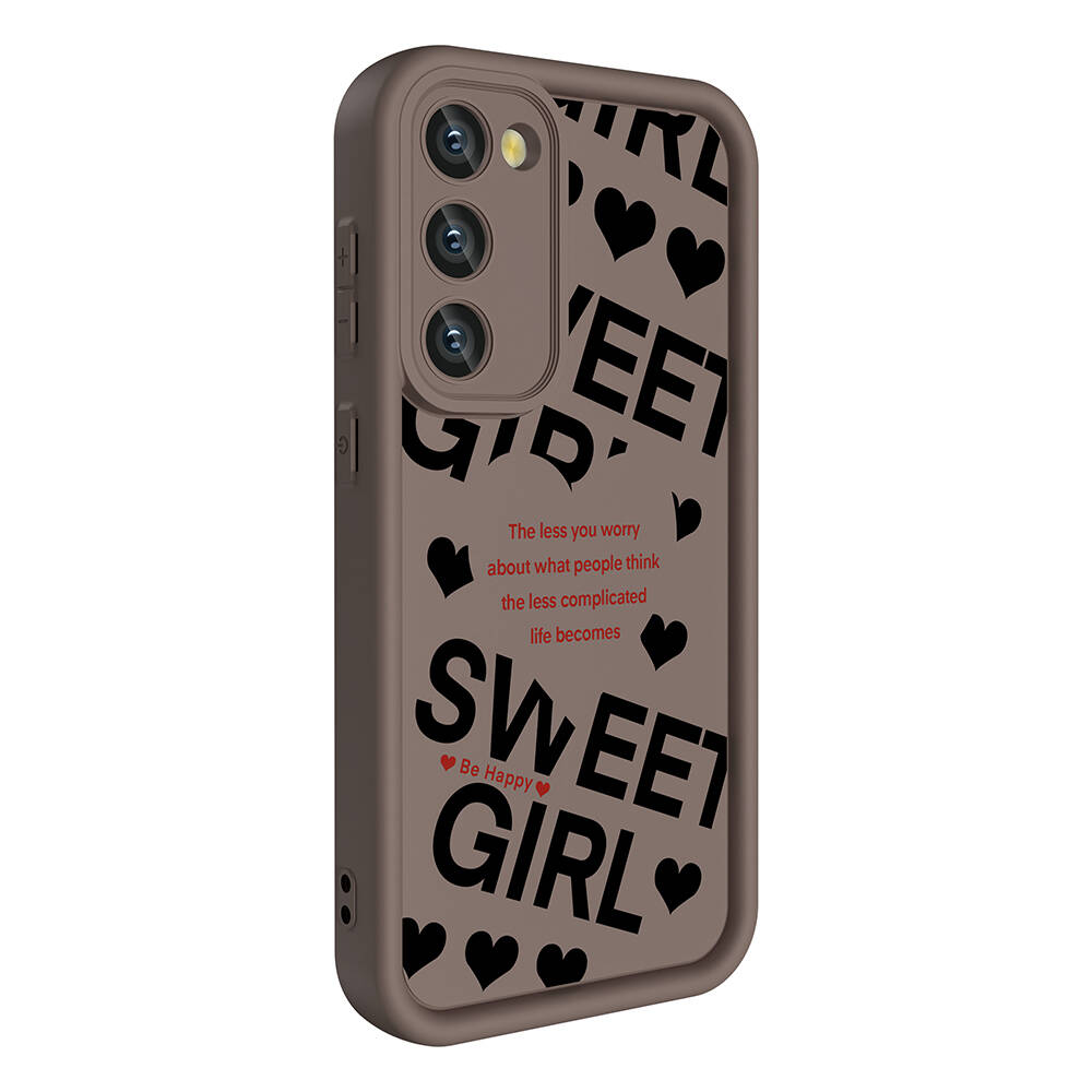 [RNZ-TA105784] Samsung Galaxy S23 Uyumlu Kılıf Kamera Korumalı Baskılı Arka Yüzey Zore Klas Kapak (Siyah)