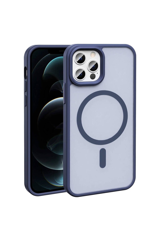 Apple iPhone 12 Pro Uyumlu Kılıf M-safe Şarj Özellikli Mat Arka Yüzey Zore Sio Kapak