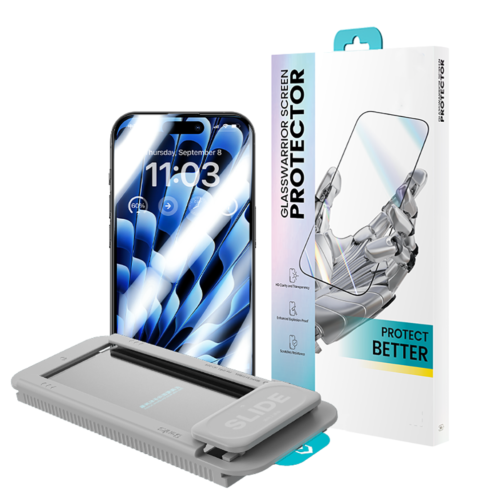 [RNZ-TA105862] Apple iPhone 14 Pro Max Uyumlu Benks Glass Warrior HD Cam Ekran Koruyucu + Kolay Uygulama Aparatlı