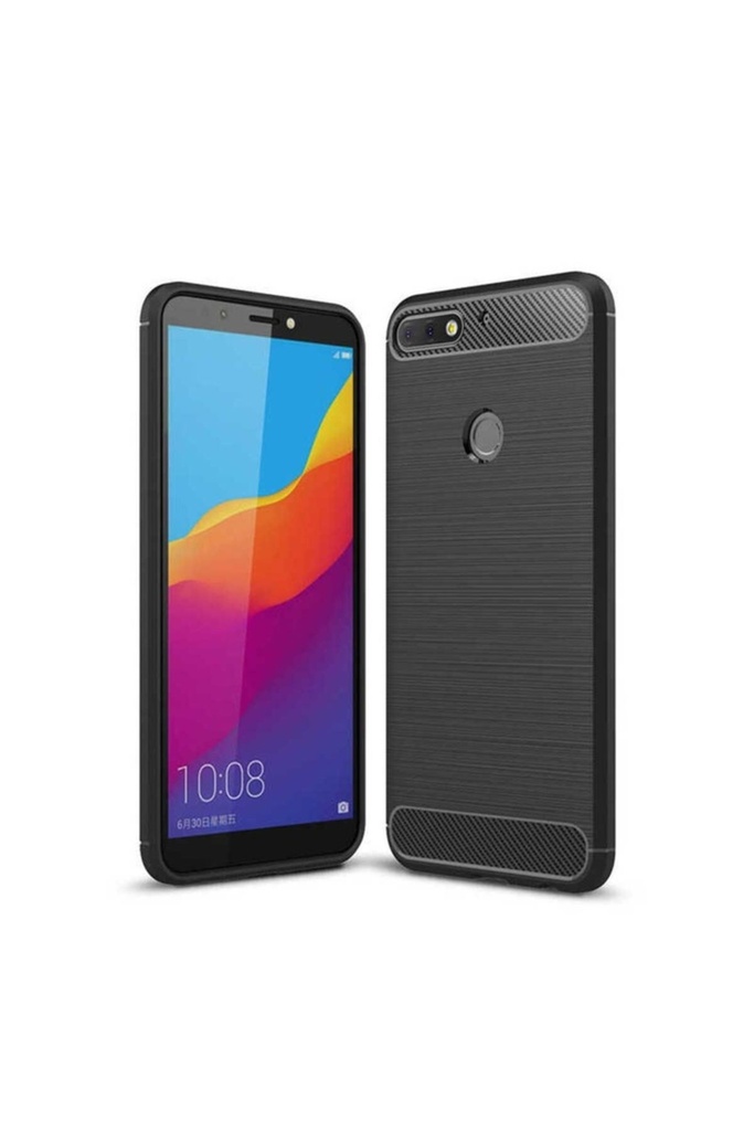 [RNZ-TA11493] Huawei Y7 2018 Uyumlu Kılıf Zore Room Silikon Kapak (Siyah)