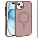 Apple iPhone 15 Plus Uyumlu Kılıf M-safe Şarj Özellikli Mat Arka Yüzey Zore Sio Kapak