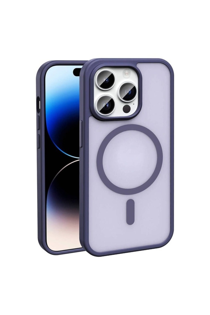Apple iPhone 14 Pro Max Uyumlu Kılıf M-safe Şarj Özellikli Mat Arka Yüzey Zore Sio Kapak