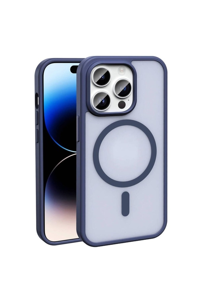 Apple iPhone 14 Pro Max Uyumlu Kılıf M-safe Şarj Özellikli Mat Arka Yüzey Zore Sio Kapak