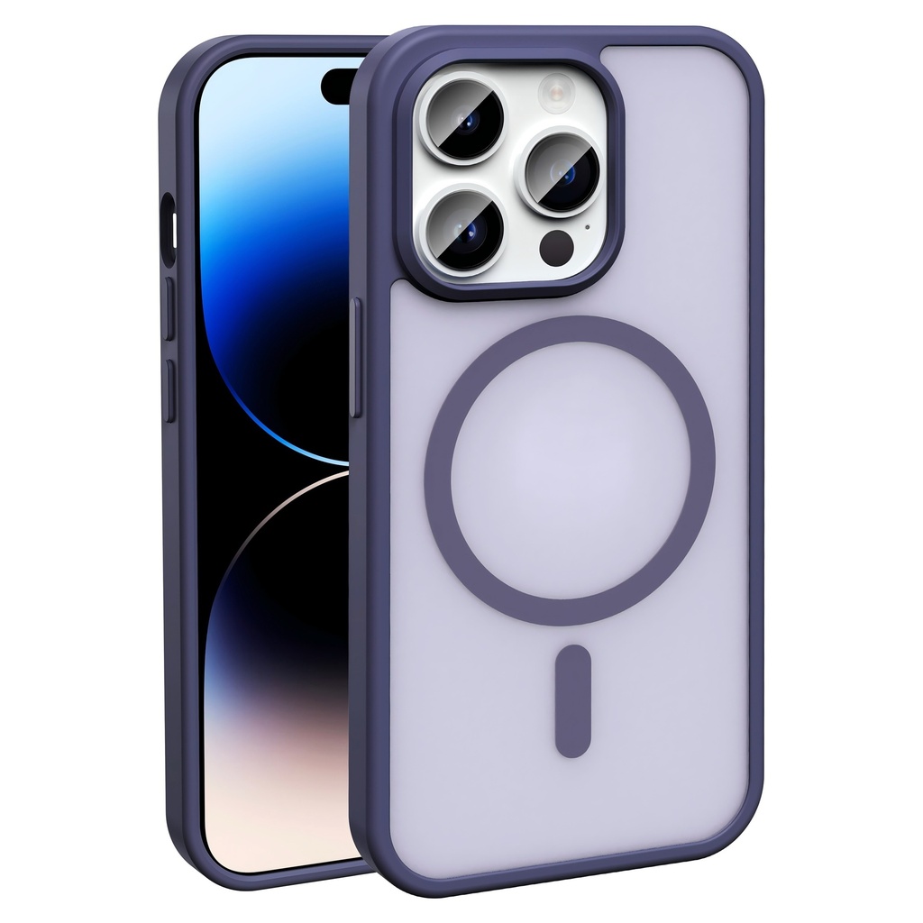 Apple iPhone 14 Pro Uyumlu Kılıf M-safe Şarj Özellikli Mat Arka Yüzey Zore Sio Kapak