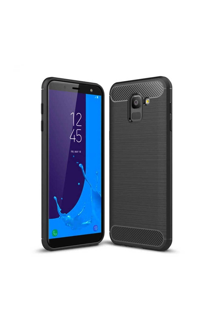 [RNZ-TA11505] Samsung Galaxy J6 Uyumlu Kılıf Zore Room Silikon Kapak (Siyah)