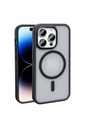 Apple iPhone 14 Pro Uyumlu Kılıf M-safe Şarj Özellikli Mat Arka Yüzey Zore Sio Kapak