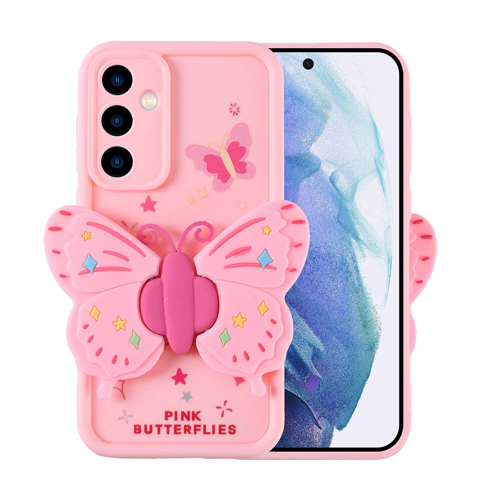 Samsung Galaxy A55 Uyumlu Kılıf Kamera Korumalı Figür Tasarımlı Zore Kapya Kapak