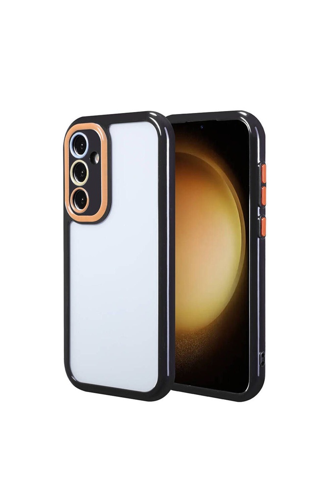 Samsung Galaxy S23 FE Uyumlu Kılıf Kamera Korumalı Renkli Kenar ve Çerçeve Tasarımlı Zore Vitamin Kapak