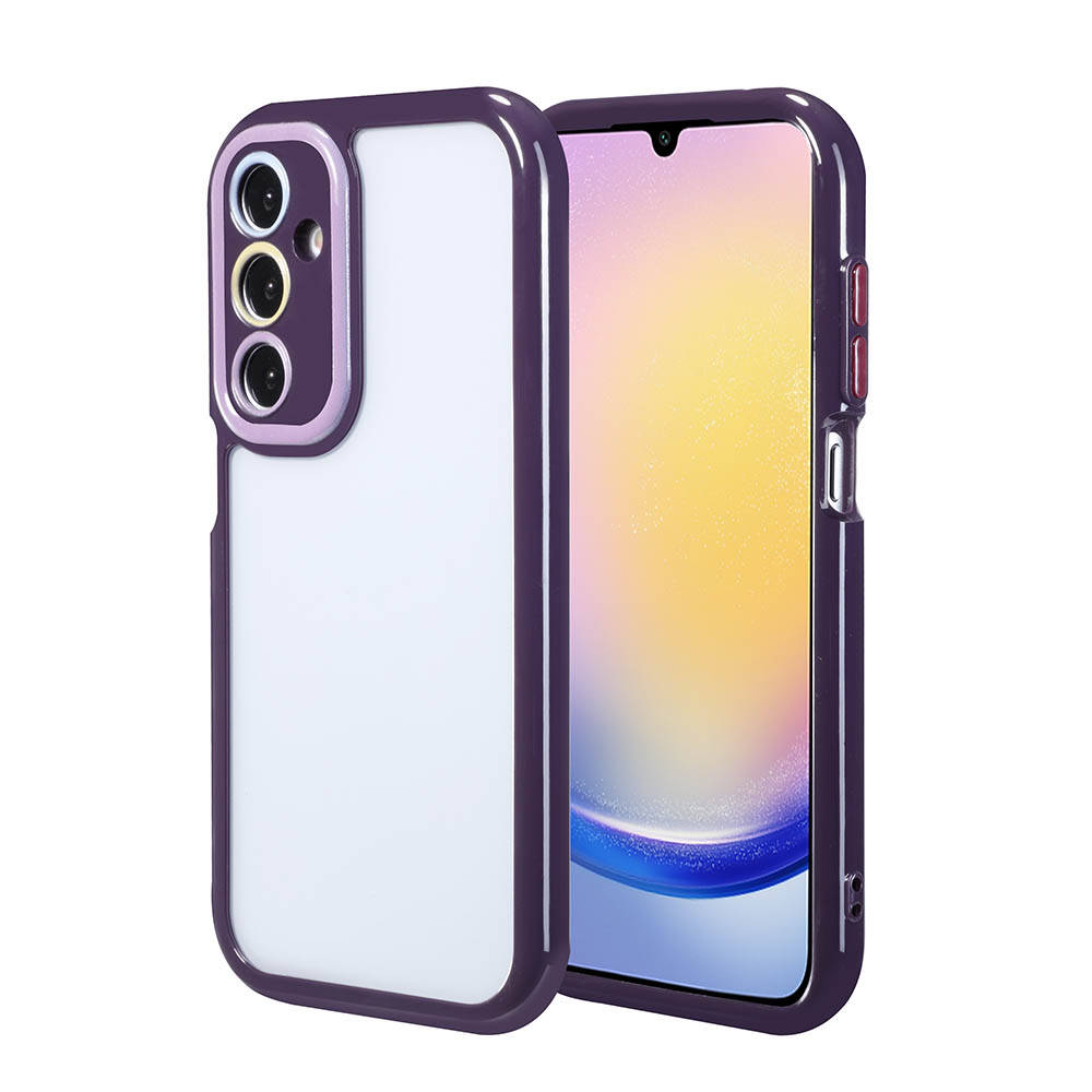 Samsung Galaxy A25 Uyumlu Kılıf Kamera Korumalı Renkli Kenar ve Çerçeve Tasarımlı Zore Vitamin Kapak