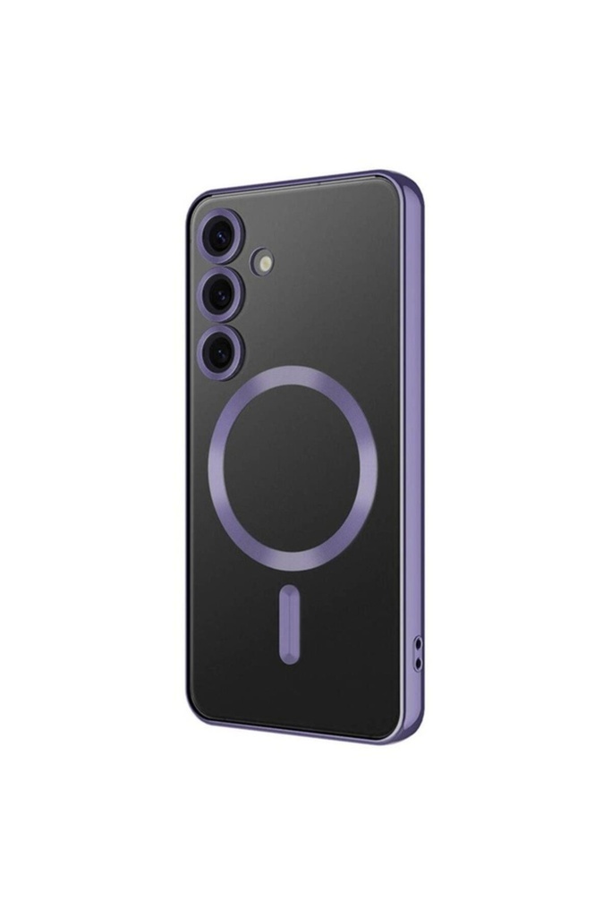 Samsung Galaxy S24 Uyumlu Kılıf Kamera Korumalı M-safe Wireless Şarj Özellikli Zore Demre Kapak