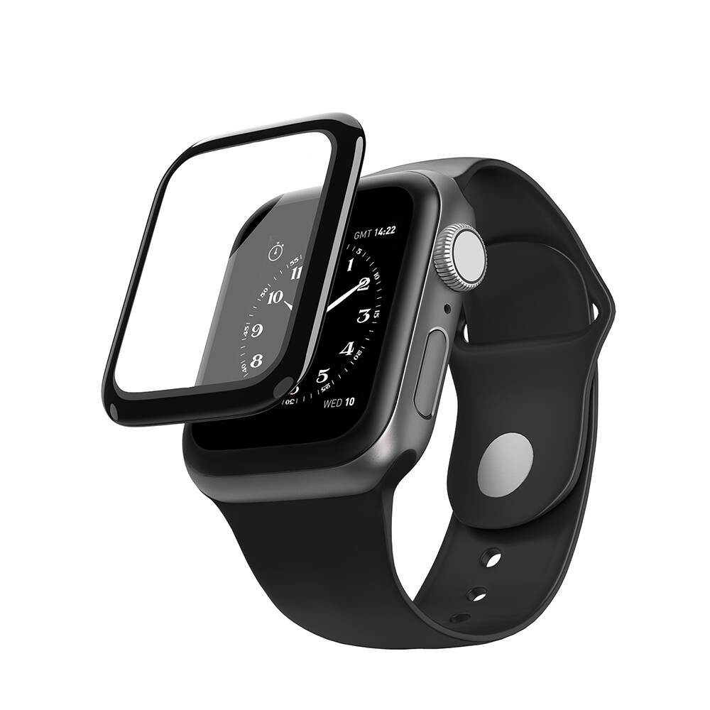 Apple Watch 7 41mm Uyumlu Wiwu Wi-JD105 Easy Install PMMA Pet Ekran Koruyucu + Kolay Uygulama Aparatı