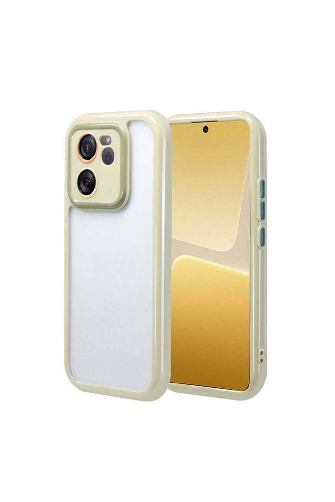 Xiaomi Mi 13T Uyumlu Kılıf Kamera Korumalı Renkli Kenar ve Çerçeve Tasarımlı Zore Vitamin Kapak