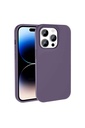 Apple iPhone 14 Pro Uyumlu Kılıf M-safe Şarj Özellikli Sıvı Teknolojili Silinebilir Sert Zore Kivi Kapak