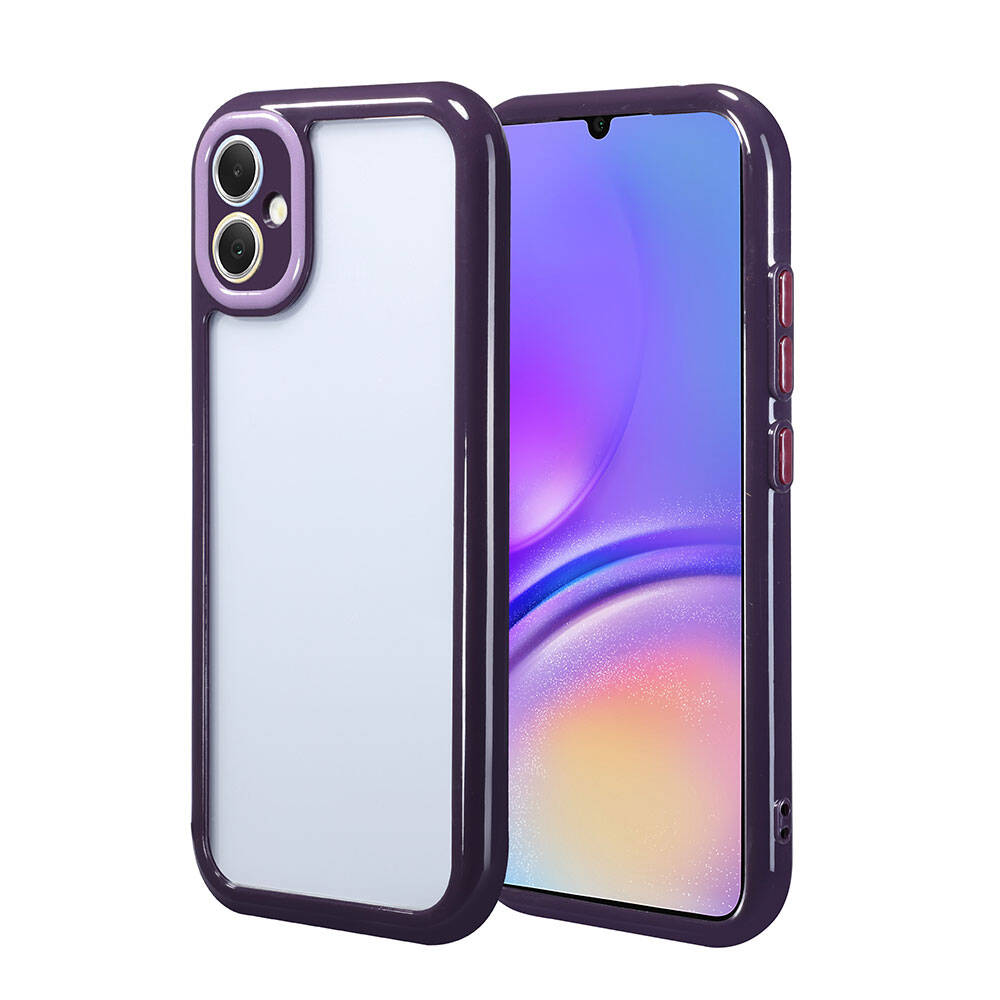 Samsung Galaxy A05 Uyumlu Kılıf Kamera Korumalı Renkli Kenar ve Çerçeve Tasarımlı Zore Vitamin Kapak