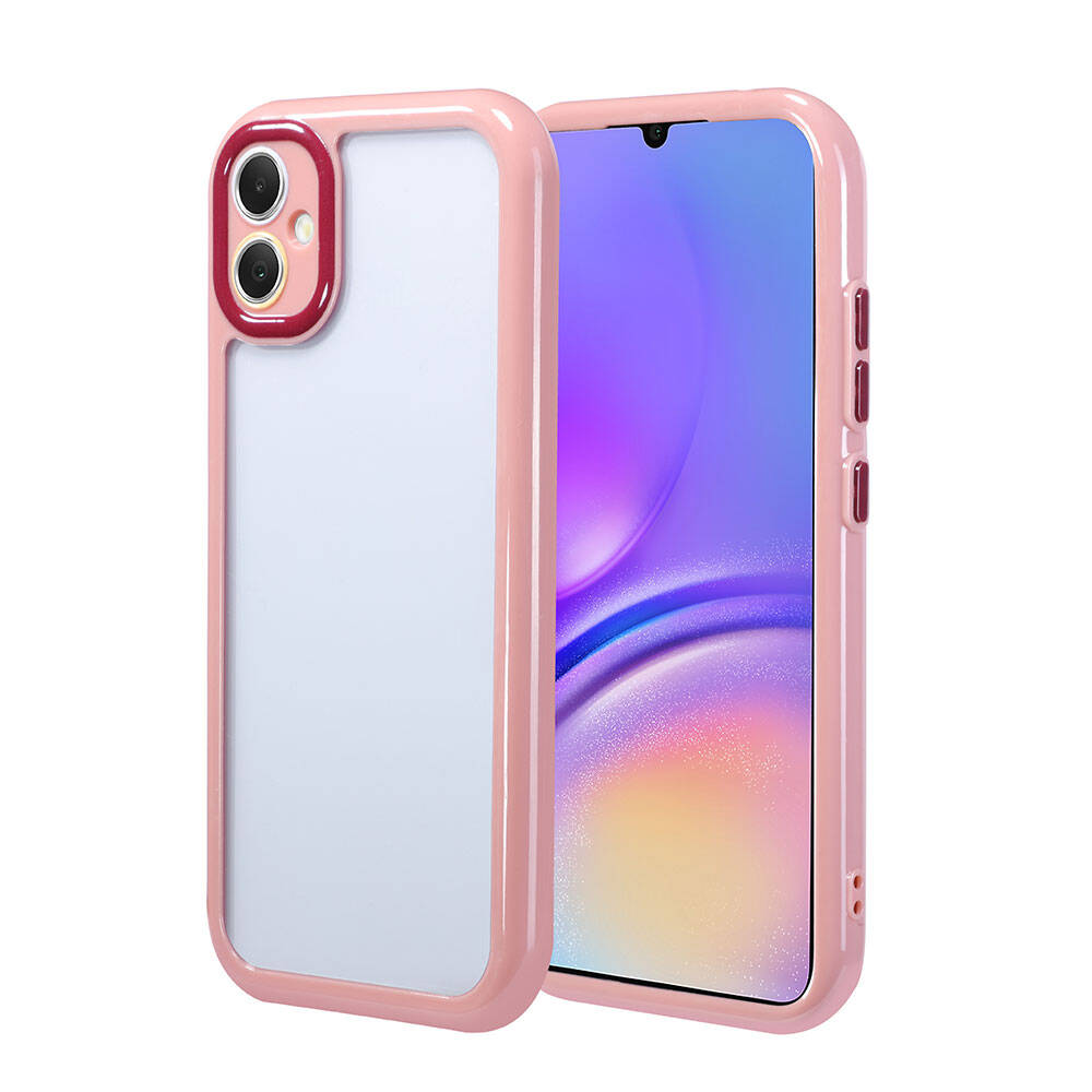 Samsung Galaxy A05 Uyumlu Kılıf Kamera Korumalı Renkli Kenar ve Çerçeve Tasarımlı Zore Vitamin Kapak